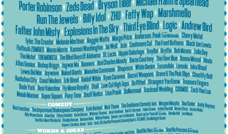Bumbershoot: Seattle’s Music & Arts Festival Announces Official 2016 Lineup