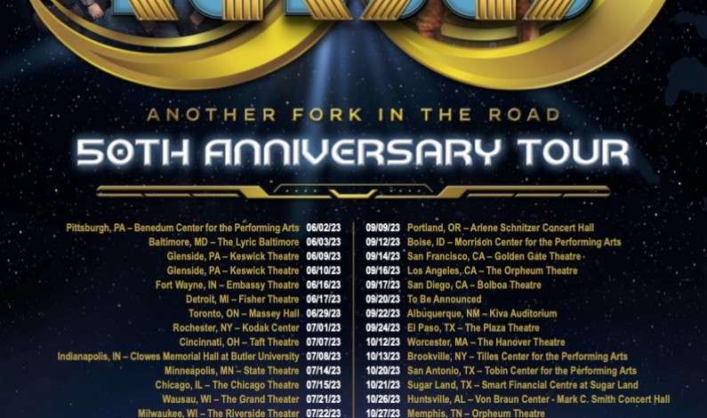 KANSAS TO LAUNCH TOUR IN CELEBRATION OF  50th ANNIVERSARY