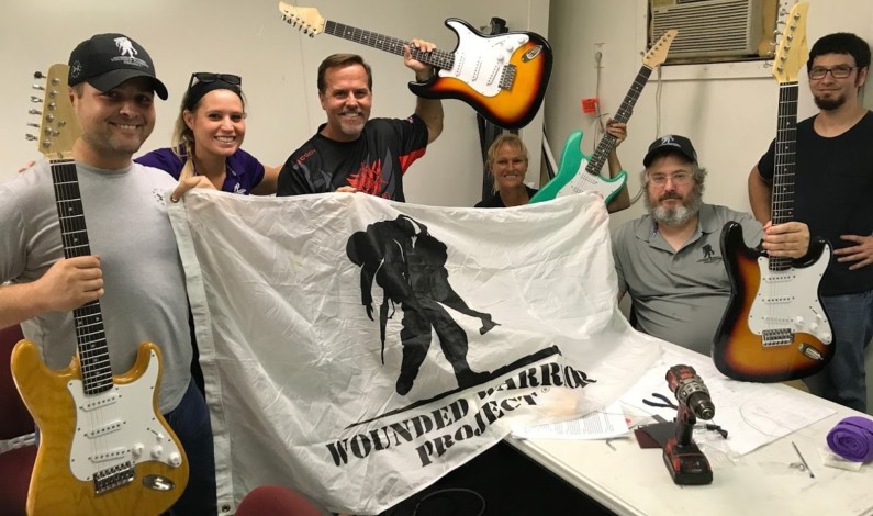 Veterans Fine-Tune Their Electric Guitar Building Skills with Wounded Warrior Project