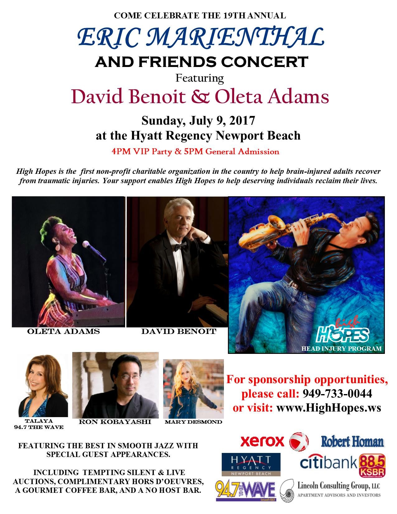 HighHopes Charity – Eric Marienthal & Friends