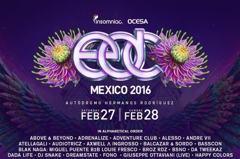 EDC Mexico 2016 Lineup