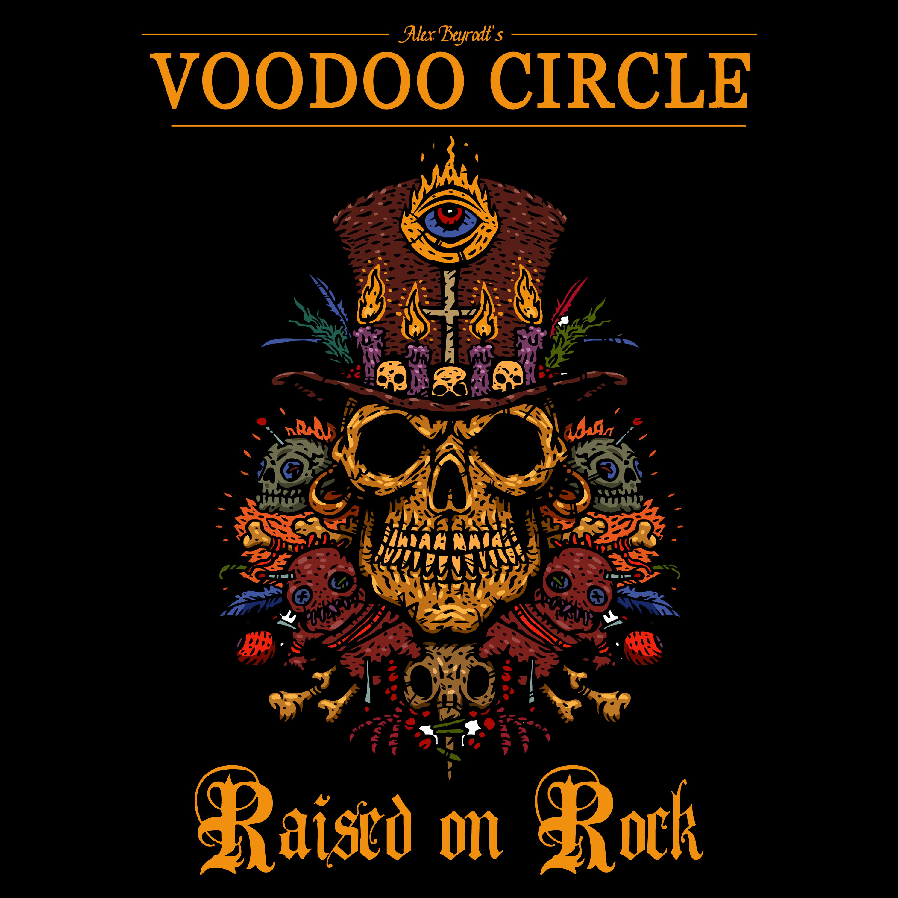 VOODOO CIRCLE- Raised On Rock Cover